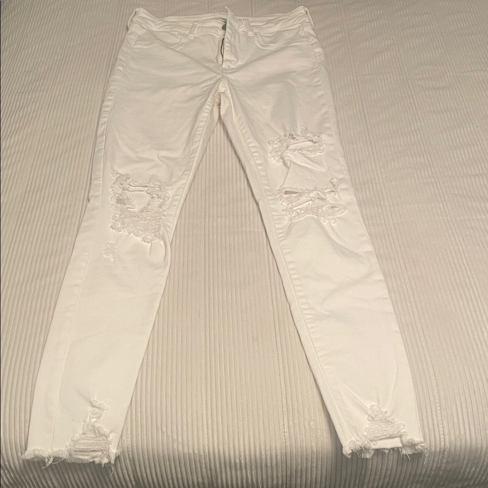 White Distressed Jeans